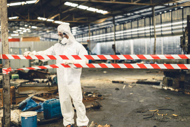 Professional Biohazard technician working in Basking Ridge, NJ